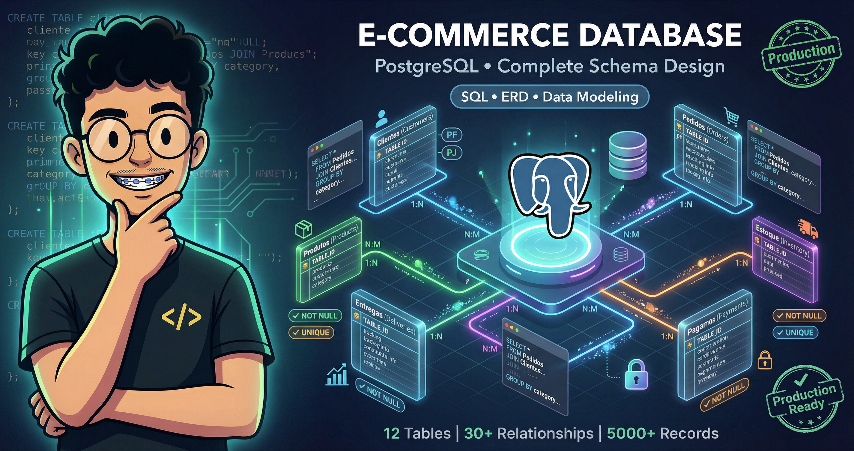 Preview do projeto Sistema E-commerce Database
